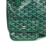 Goyard Goyardine Anjou Green Mini Bag Palladium Hardware