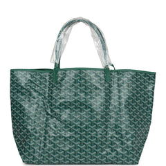 Goyard Goyardine Green St. Louis GM Tote Bag Palladium Hardware