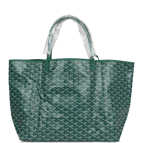 Goyard Goyardine Green St. Louis GM Tote Bag Palladium Hardware