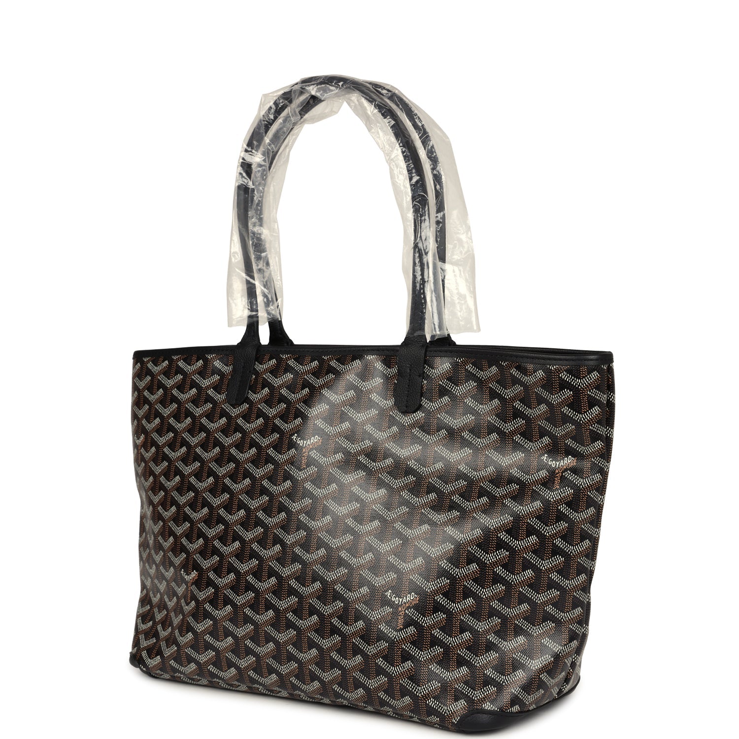 GOYA 26S BOEING 25MM IN BLACK GOYARDINE CANVAS AND CALFSKIN