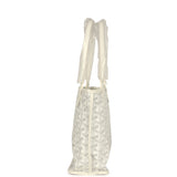 Goyard Goyardine Anjou White Mini Bag Palladium Hardware