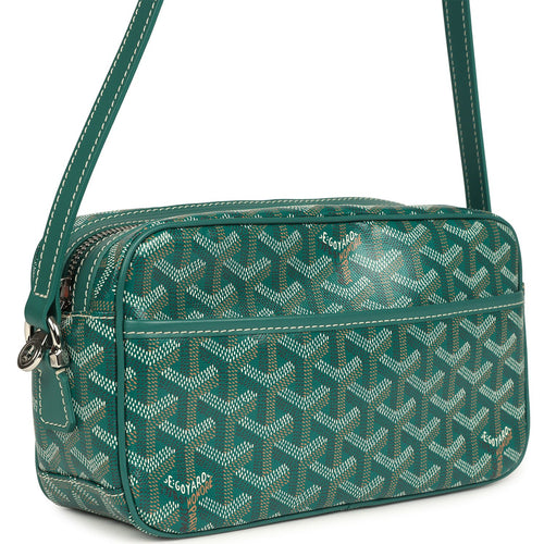 Goyard Goyardine Green Cap Vert PM Bag Palladium Hardware
