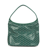 Goyard Goyardine Green Boheme Hobo Bag Palladium Hardware