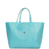 Goyard Goyardine Turquoise St. Louis GM Tote Bag Palladium Hardware