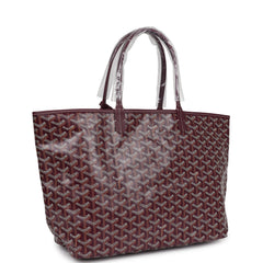Goyard Goyardine Burgundy St. Louis PM Tote Bag Palladium Hardware