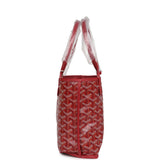 Goyard Goyardine Red Anjou Mini Bag Palladium Hardware