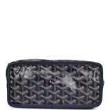 Goyard Goyardine Anjou Navy Blue Mini Bag Palladium Hardware