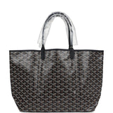 Goyard Goyardine Black St. Louis PM Tote Bag Palladium Hardware