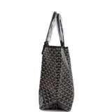 Goyard Goyardine Black St. Louis PM Tote Bag Palladium Hardware