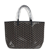 Goyard Goyardine Black St. Louis PM Tote Bag Palladium Hardware