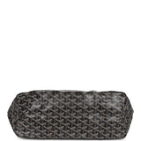 Goyard Goyardine Black St. Louis PM Tote Bag Palladium Hardware