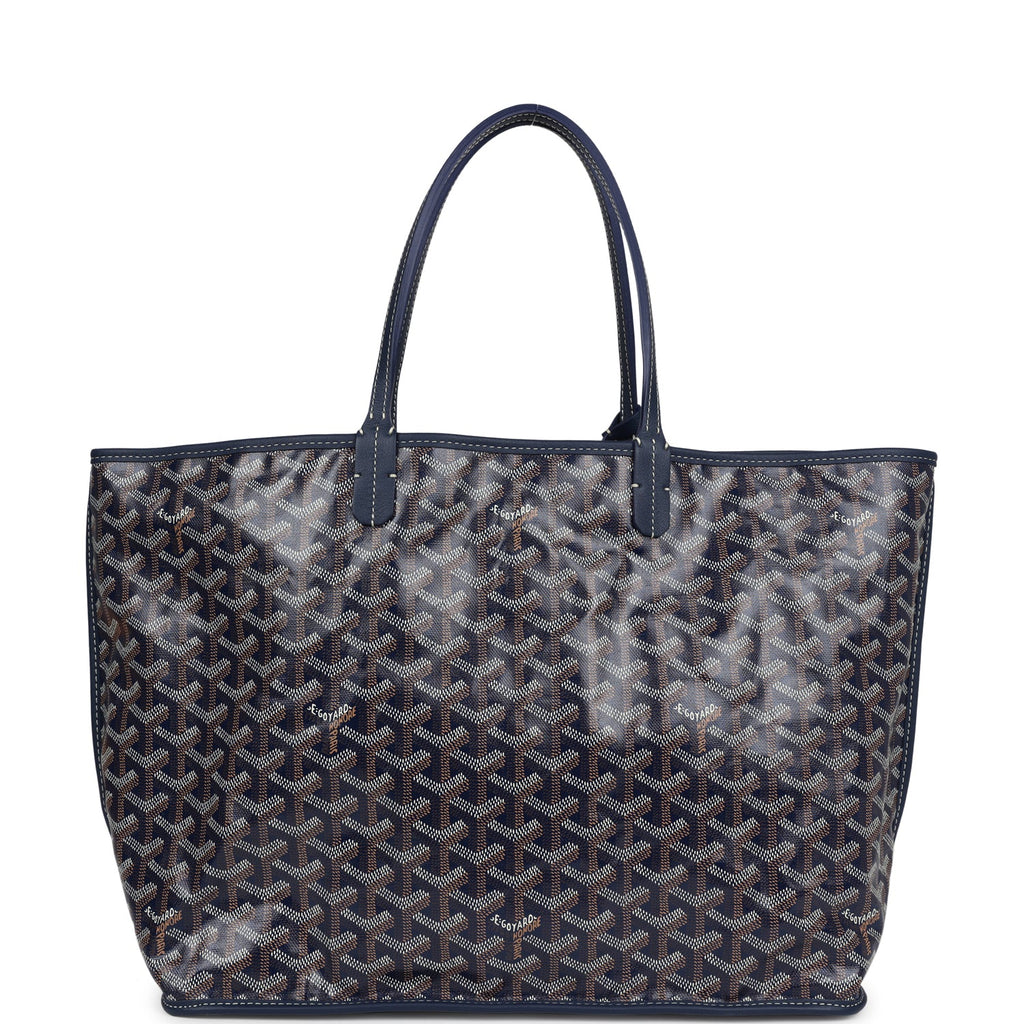 Goyard Anjou PM Navy Goyardine Canvas Palladium Hardware Hotsell