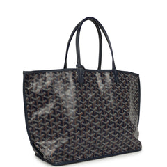 Goyard Anjou PM Navy Goyardine Canvas Palladium Hardware