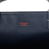 Goyard Anjou PM Navy Goyardine Canvas Palladium Hardware - Thumbnail View 8