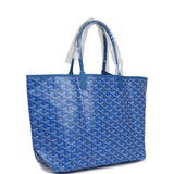 Goyard Goyardine Blue St. Louis PM Tote Bag Palladium Hardware