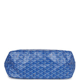 Goyard Goyardine Blue St. Louis PM Tote Bag Palladium Hardware