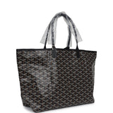 Goyard Goyardine Black St. Louis PM Tote Bag Palladium Hardware