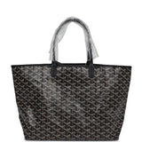 Goyard Goyardine Black St. Louis PM Tote Bag Palladium Hardware