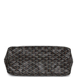 Goyard Goyardine Black St. Louis PM Tote Bag Palladium Hardware