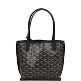 Goyard Goyardine Anjou Black Mini Bag Palladium Hardware