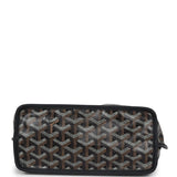 Goyard Goyardine Anjou Black Mini Bag Palladium Hardware