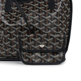 Goyard Goyardine Anjou Black Mini Bag Palladium Hardware