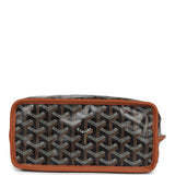 Goyard Goyardine Black/Tan Anjou Mini Reversible Tote Bag Palladium Hardware - Thumbnail View 6