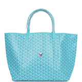 Goyard Goyardine Turquoise St. Louis GM Tote Bag & Balise Towel Palladium Hardware