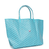 Goyard Goyardine Turquoise St. Louis GM Tote Bag & Balise Towel Palladium Hardware