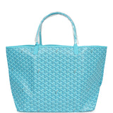 Goyard Goyardine Turquoise St. Louis GM Tote Bag & Balise Towel Palladium Hardware