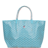 Goyard Goyardine Turquoise St. Louis GM Tote Bag & Balise Towel Palladium Hardware