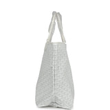 Goyard Goyardine White St. Louis GM Tote Bag Palladium Hardware