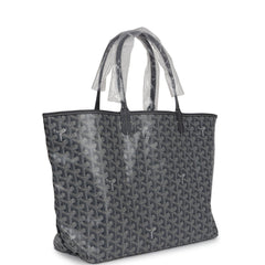 Goyard Goyardine Grey St. Louis PM Tote Bag Palladium Hardware