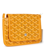 Goyard Plumet Pocket Wallet Yellow Goyardine Palladium Hardware