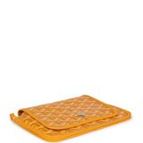 Goyard Plumet Pocket Wallet Yellow Goyardine Palladium Hardware