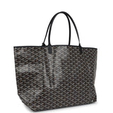 Goyard Goyardine Black St. Louis GM Tote Bag Palladium Hardware