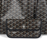 Goyard Goyardine Black St. Louis GM Tote Bag Palladium Hardware