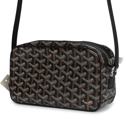 Goyard Goyardine Canvas Black Cap Vert PM Bag Palladium Hardware