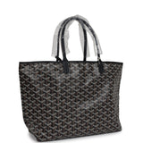 Goyard Goyardine Black St. Louis PM Tote Bag Palladium Hardware