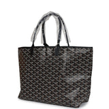 Goyard Goyardine Black St. Louis PM Tote Bag Palladium Hardware