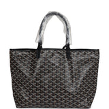 Goyard Goyardine Black St. Louis PM Tote Bag Palladium Hardware