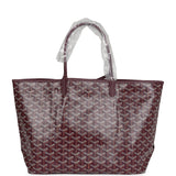 Goyard Goyardine Burgundy St. Louis PM Tote Bag Palladium Hardware