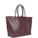 Goyard Goyardine Burgundy St. Louis PM Tote Bag Palladium Hardware