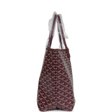 Goyard Goyardine Burgundy St. Louis PM Tote Bag Palladium Hardware