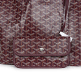 Goyard Goyardine Burgundy St. Louis PM Tote Bag Palladium Hardware