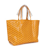 Goyard Goyardine Yellow St. Louis PM Tote Bag Palladium Hardware