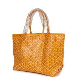 Goyard Goyardine Yellow St. Louis PM Tote Bag Palladium Hardware