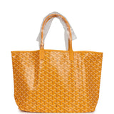 Goyard Goyardine Yellow St. Louis PM Tote Bag Palladium Hardware