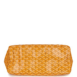 Goyard Goyardine Yellow St. Louis PM Tote Bag Palladium Hardware