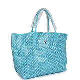 Goyard Goyardine Turquoise St. Louis GM Tote Bag & Balise Towel Palladium Hardware